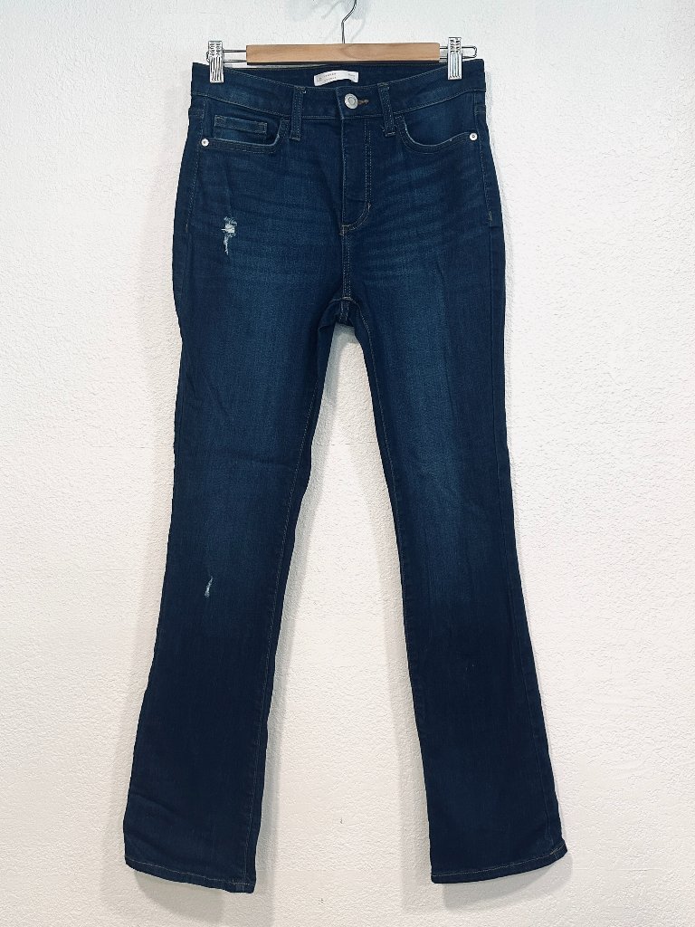 Lauren Conrad Bootcut Jeans Slight Distressed Indigo Stretch Denim 28x31 Size 8